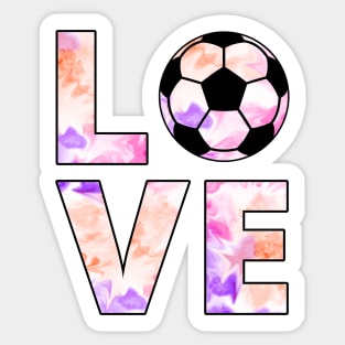 Cool Soccer Girl "Love Soccer" Women and Girls Sticker